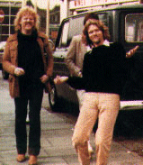 Edgar Froese et Richard Branson à Londres en 1973